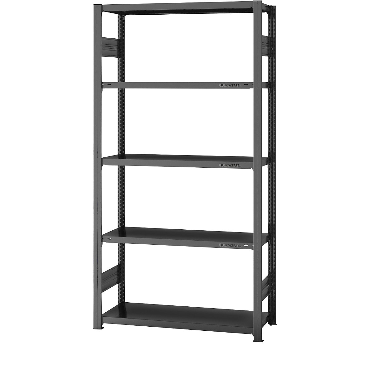Systemowy regał wtykowy – eurokraft pro, konstrukcja średnio ciężka, wys. regału 2000 mm, regał podstawowy, szer. x gł. 1000 x 400 mm-0