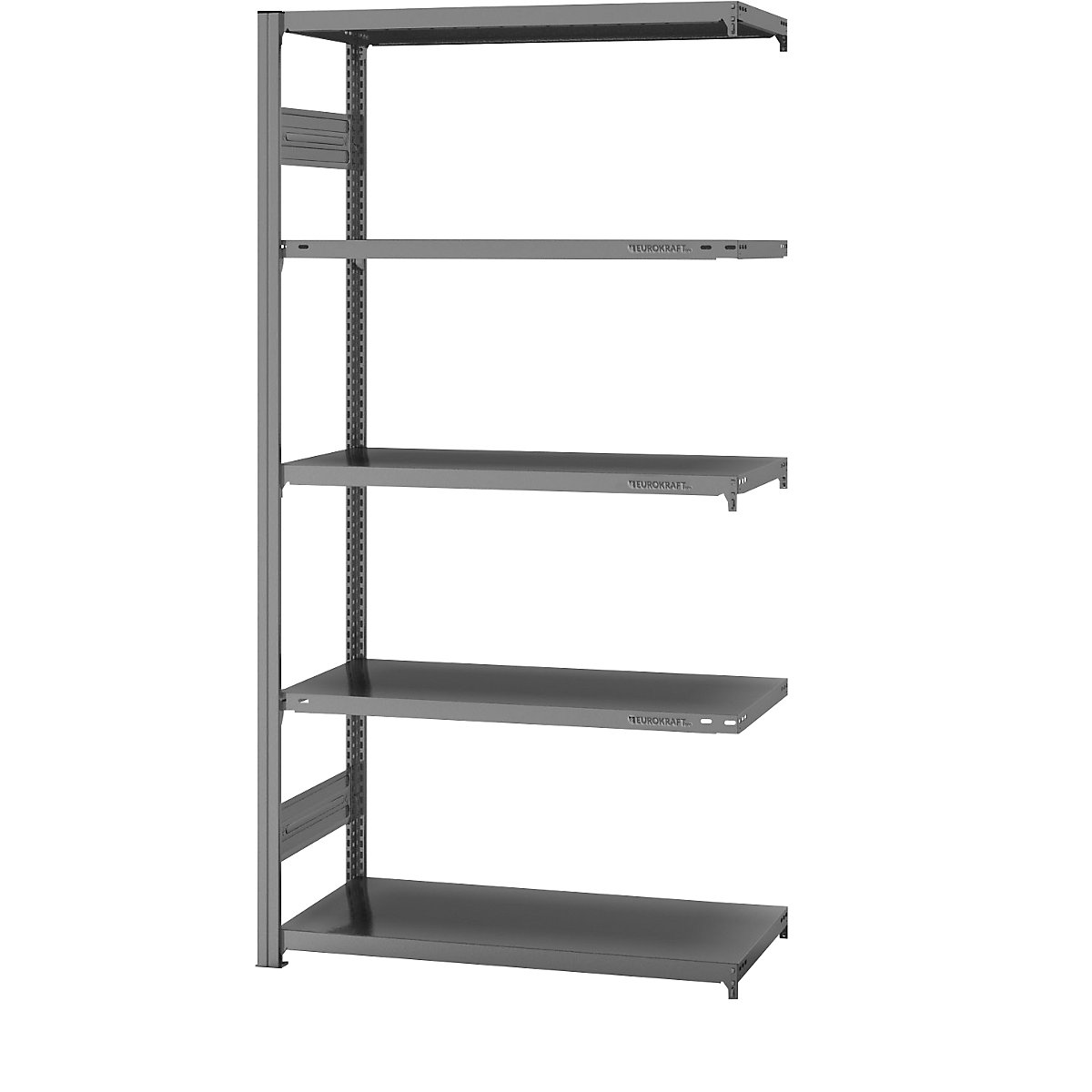Systemowy regał wtykowy – eurokraft pro, konstrukcja średnio ciężka, wys. regału 2000 mm, regał dodatkowy, szer. x gł. 1000 x 500 mm-0