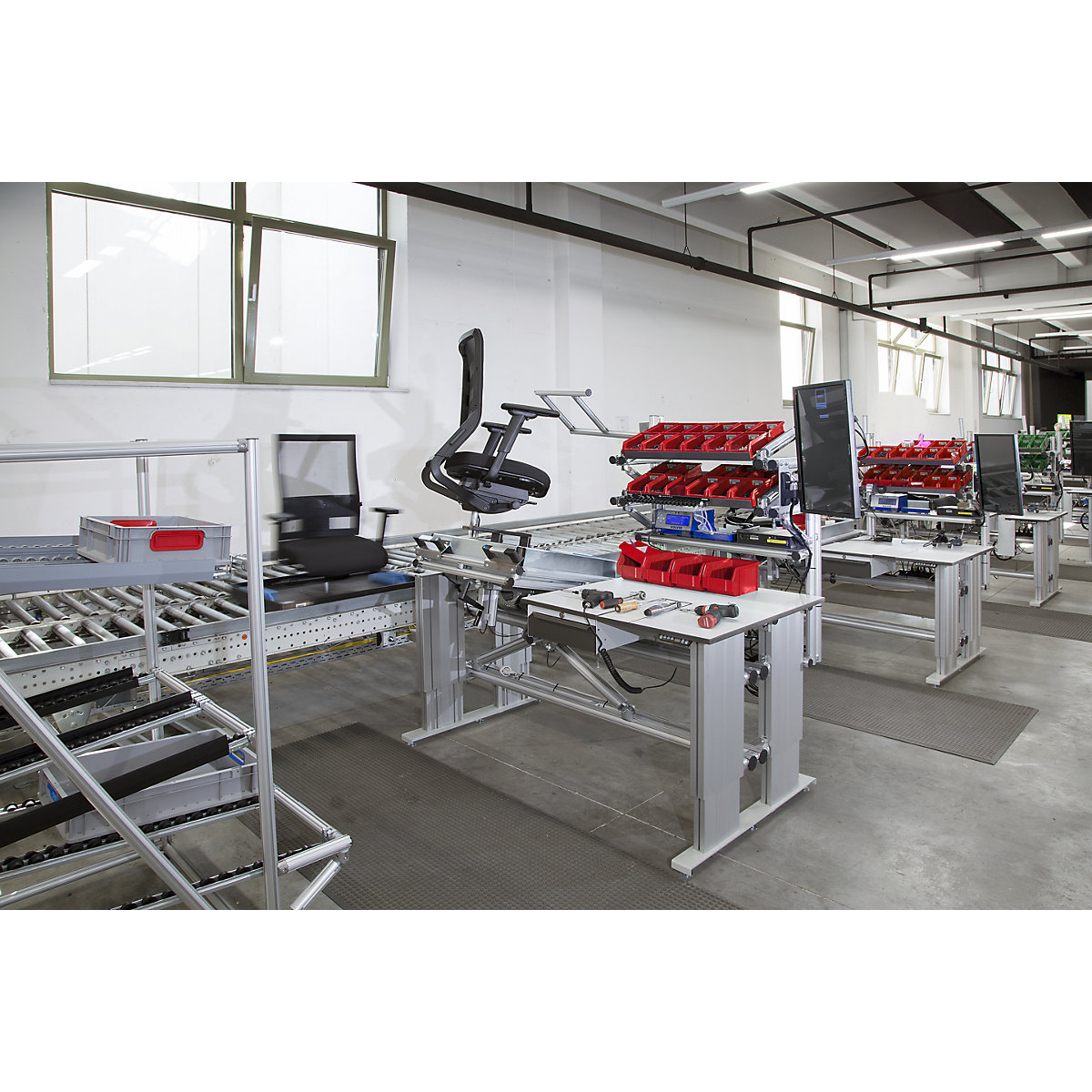 Regał przepływowy EASY FLOW z profilu aluminiowego (Zdjęcie produktu 5)