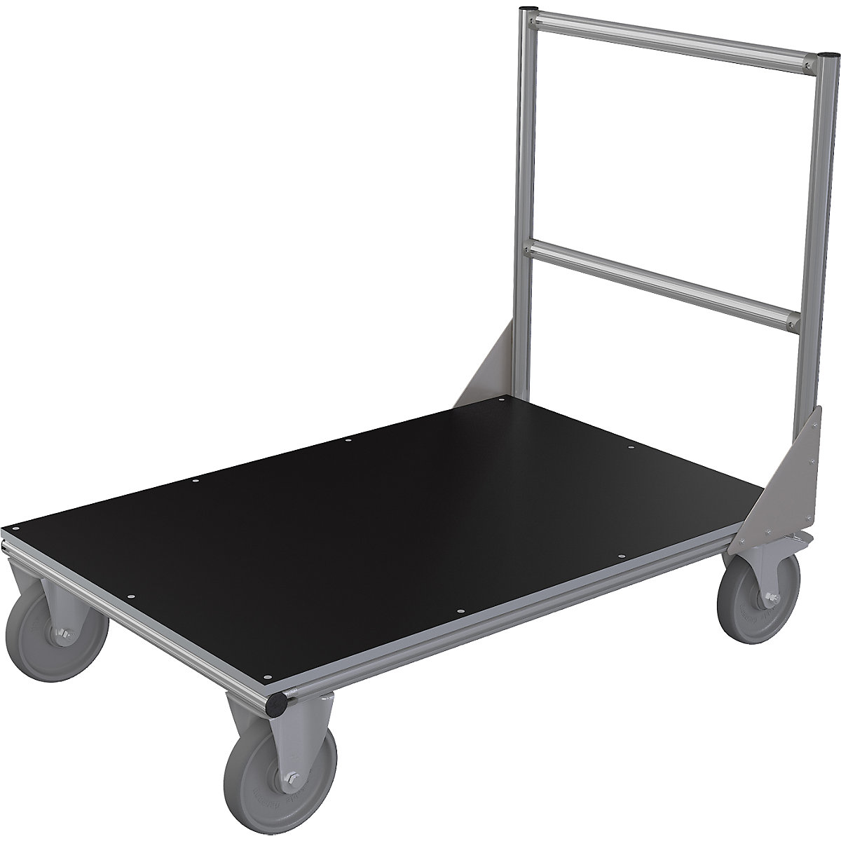 Wózek platformowy z profilu aluminiowego
