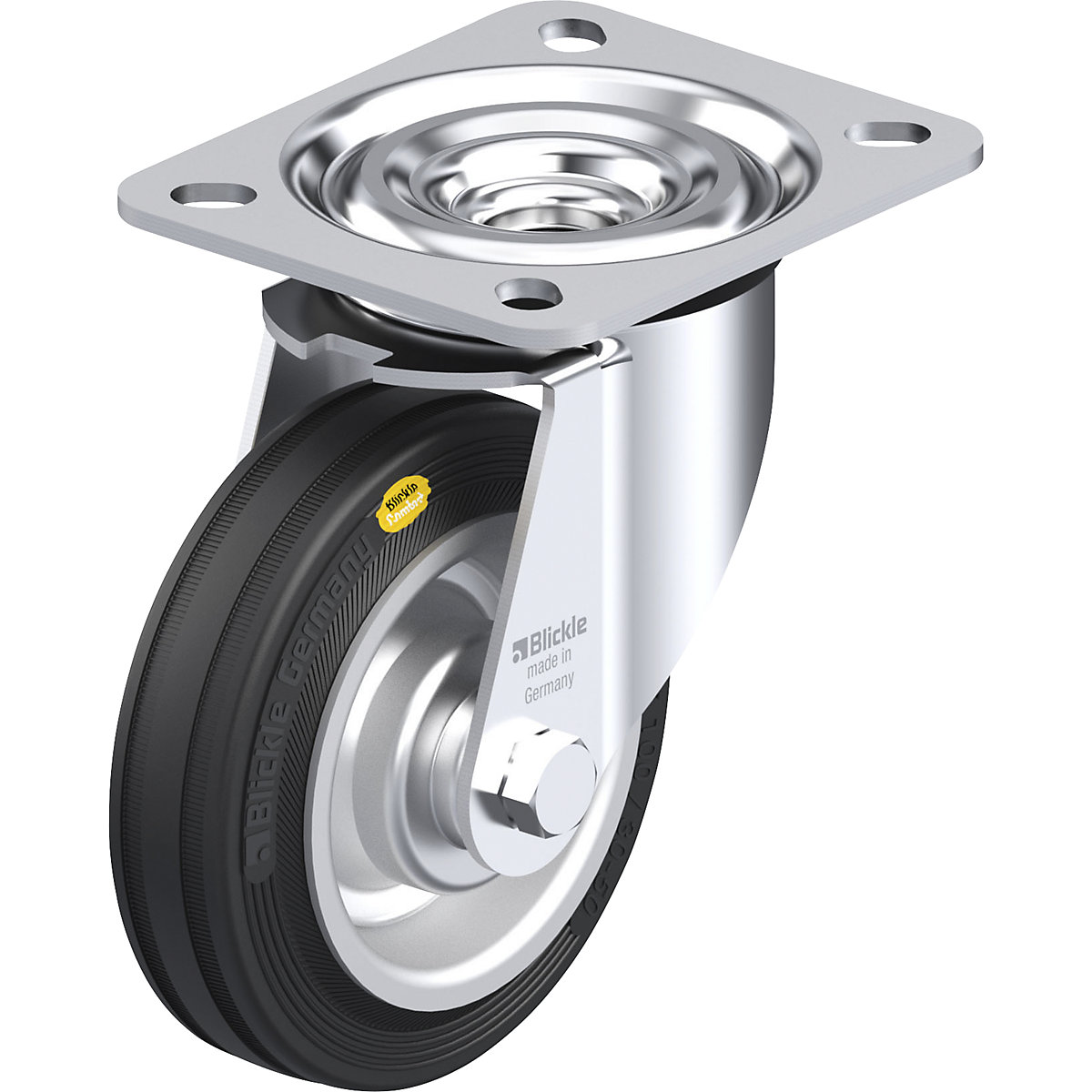 L-RD 100R acéllemez beálló görgő – Blickle