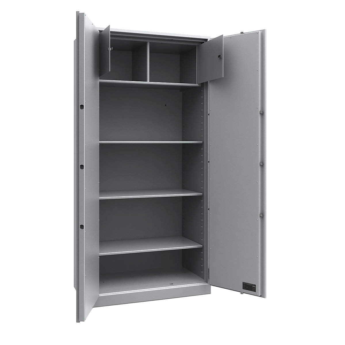 Szafa bezpieczeństwa LIGHT, ochrona antywłamaniowa klasy S1, wys. x szer. x głęb. 1950 x 950 x 500 mm, 2 sejfy wewn.-0