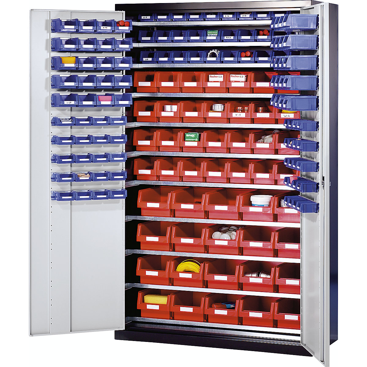 Szafa o dużej pojemności z blachy stalowej – eurokraft pro (Zdjęcie produktu 2)-1