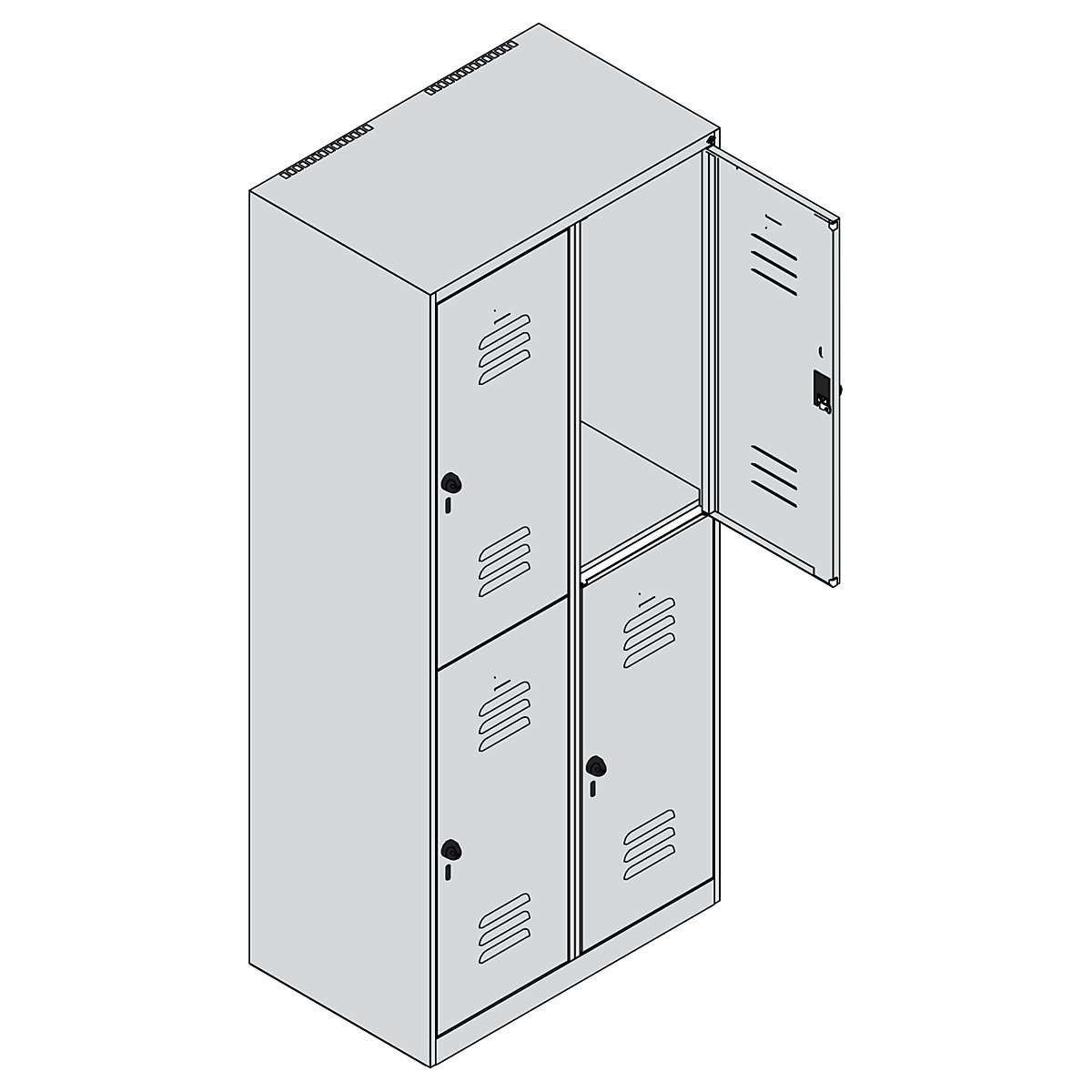 Dwupoziomowa szafka Classic PLUS – C+P (Zdjęcie produktu 3)-2