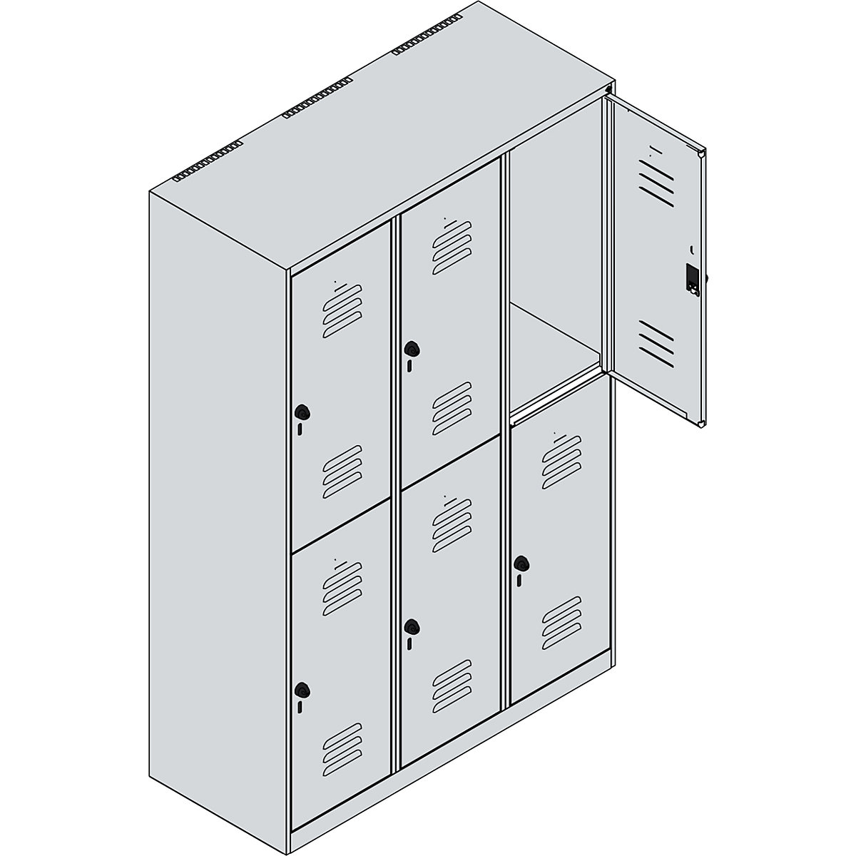 Dwupoziomowa szafka Classic PLUS – C+P (Zdjęcie produktu 3)-2