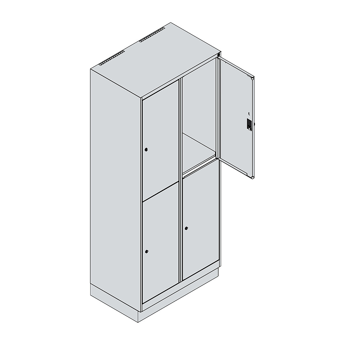 Dwupoziomowa szafka Classic PLUS – C+P (Zdjęcie produktu 3)-2