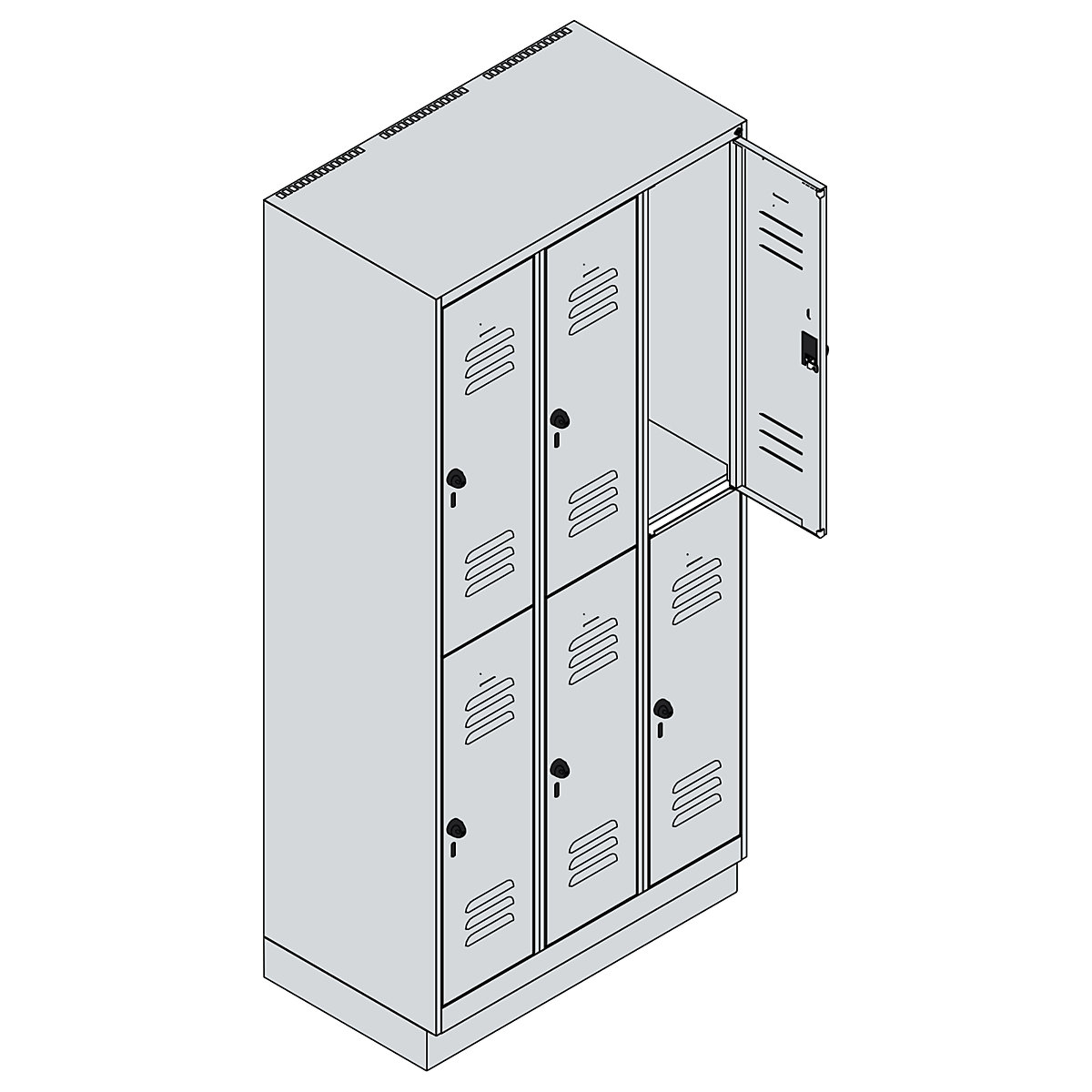 Dwupoziomowa szafka Classic PLUS – C+P (Zdjęcie produktu 3)-2