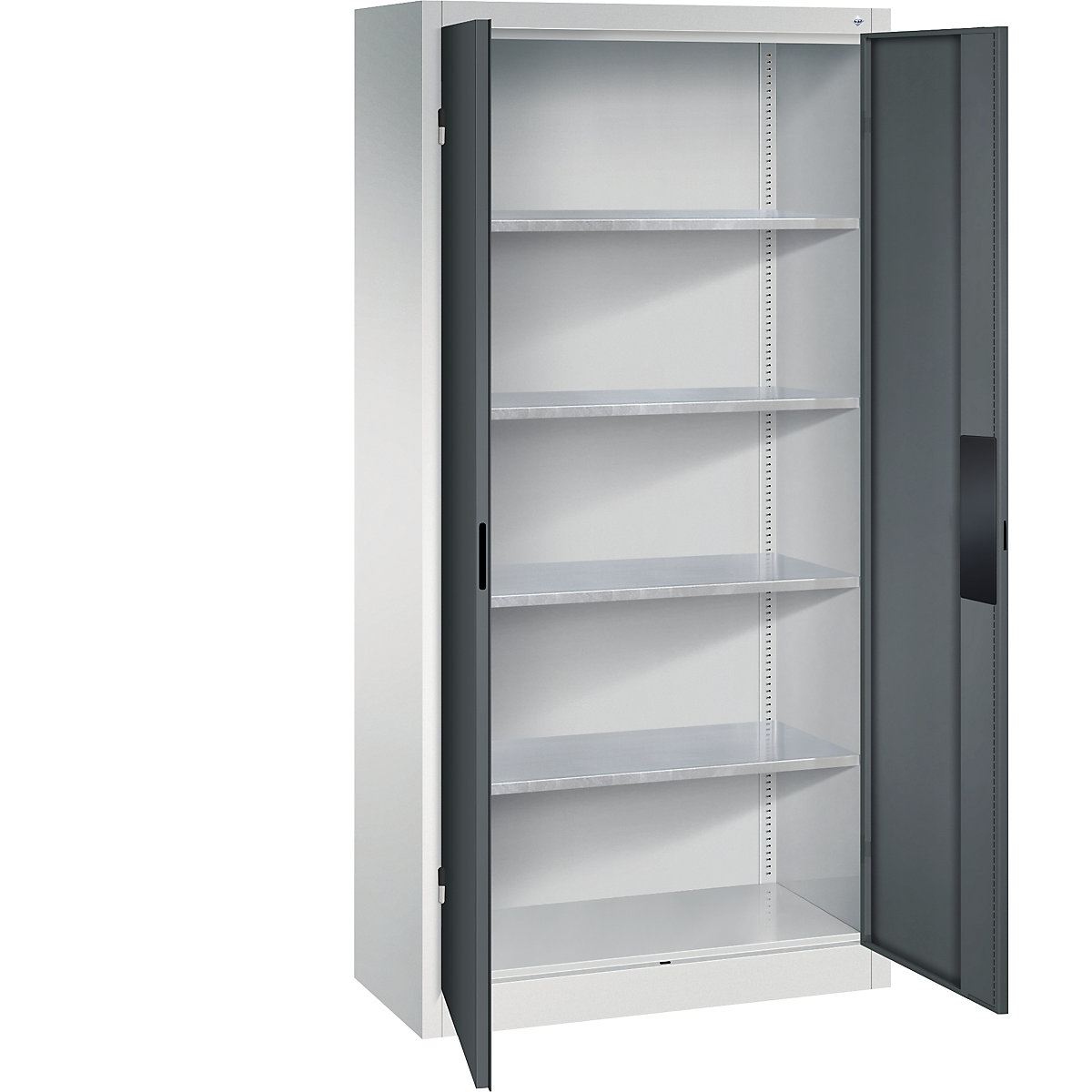 Szafa warsztatowa do dużych obciążeń – C+P, szer. 930 mm, głęb. 400 mm, drzwi antracytowe-0
