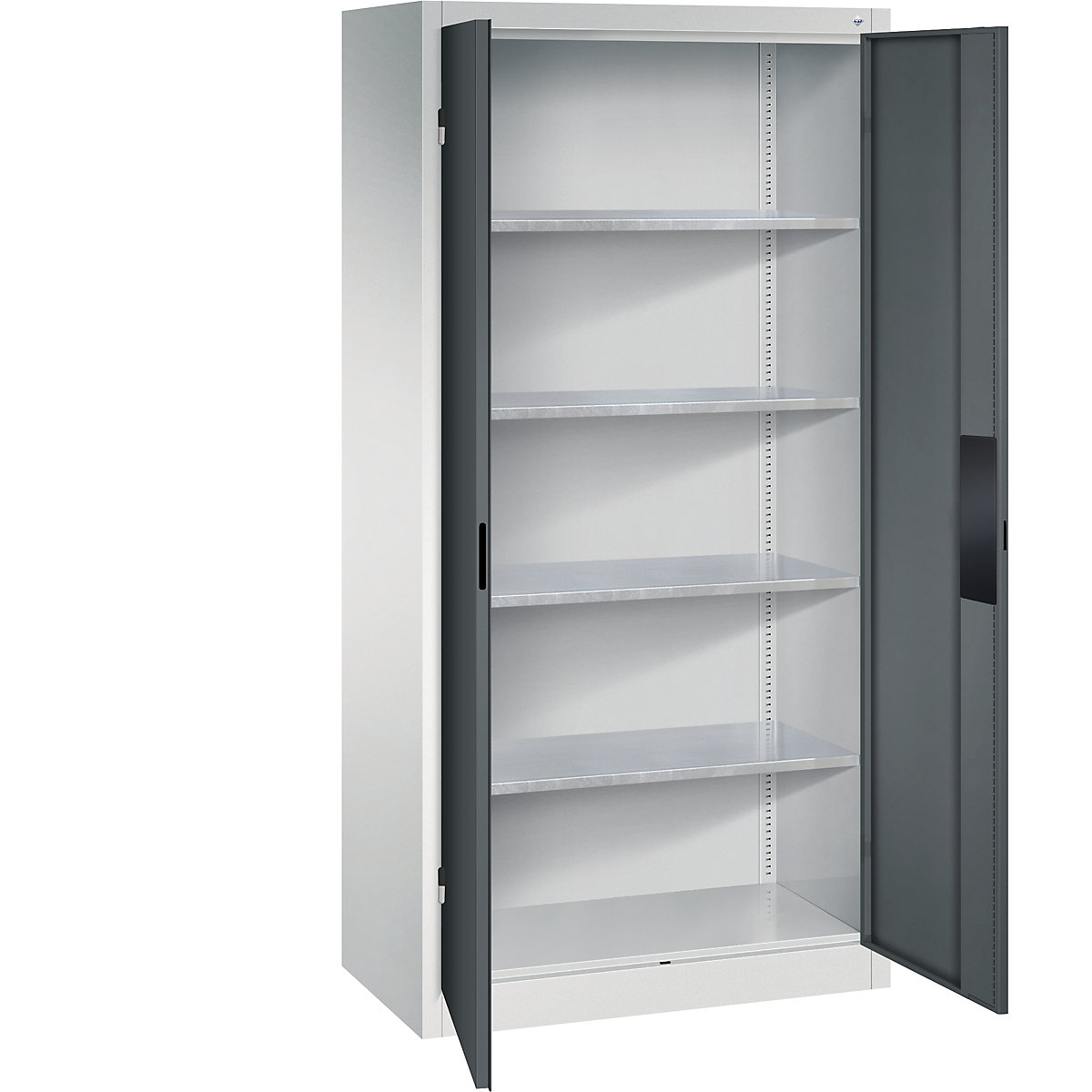 Szafa warsztatowa do dużych obciążeń – C+P, szer. 930 mm, głęb. 500 mm, drzwi antracytowe-0