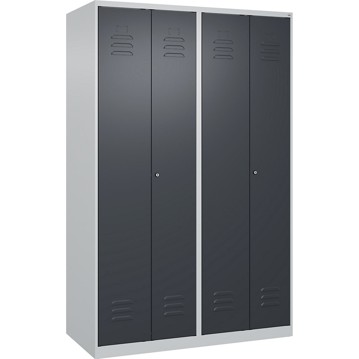 Szafka Classic PLUS na odzież prywatną i roboczą – C+P (Zdjęcie produktu 2)-1