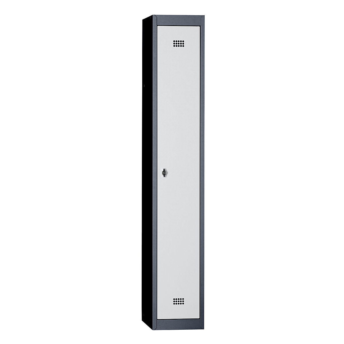 Szafka Hamburg – Wolf, 1 przedział, szer. 300 mm, element podst., antracytowo-szara / jasnoszara-0