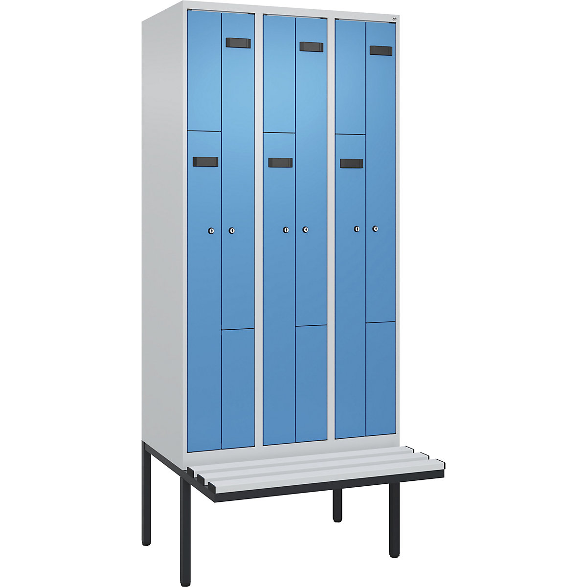 Evolo PLUS Z-rekeszes öltözőszekrény paddal (Termék képe 2)-1