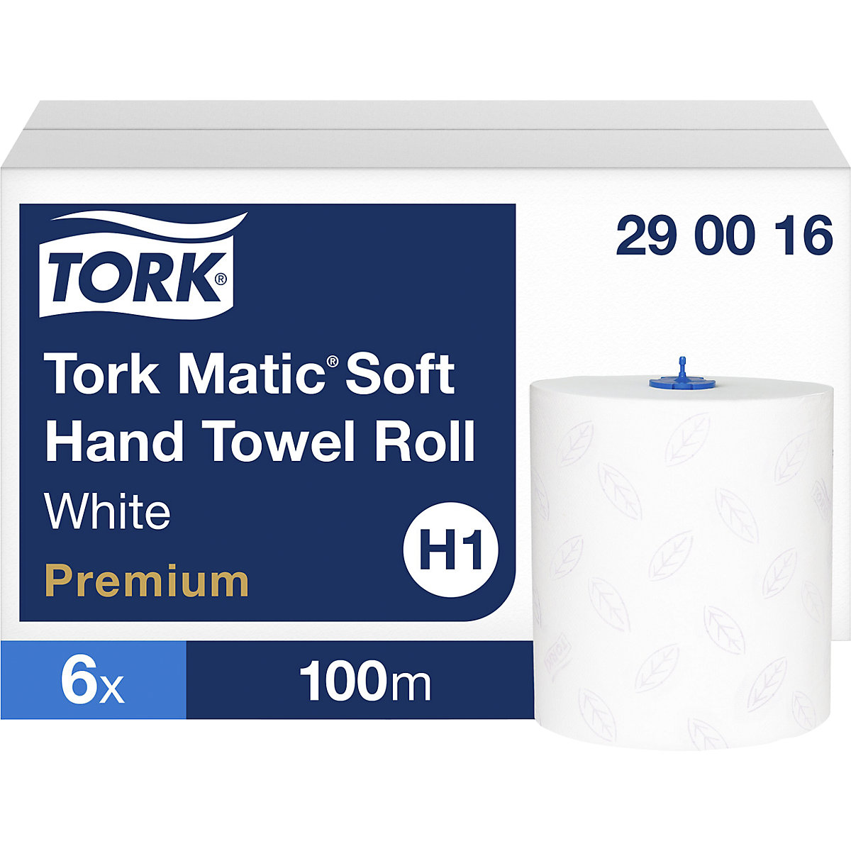 Puha papírtörlők, Tork Matic® – TORK, cs. e. 6 db, egyenként 100 m-es tekercs, 2 rétegű-0