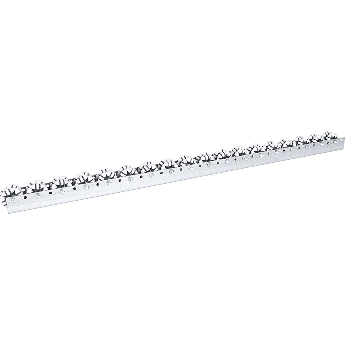 Guia de rolos multidirecional, para cargas médias, capacidade de carga 20 kg, divisão 66 mm, comprimento 1,2 m-0