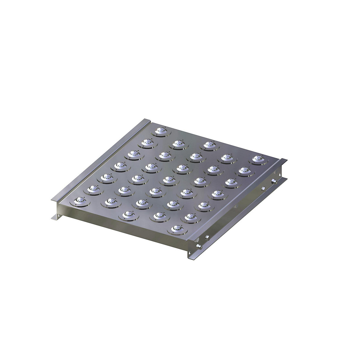 Mesa de rolamentos de esferas – Gura, largura da via 400 mm, comprimento 500 mm, divisão 75 mm-0