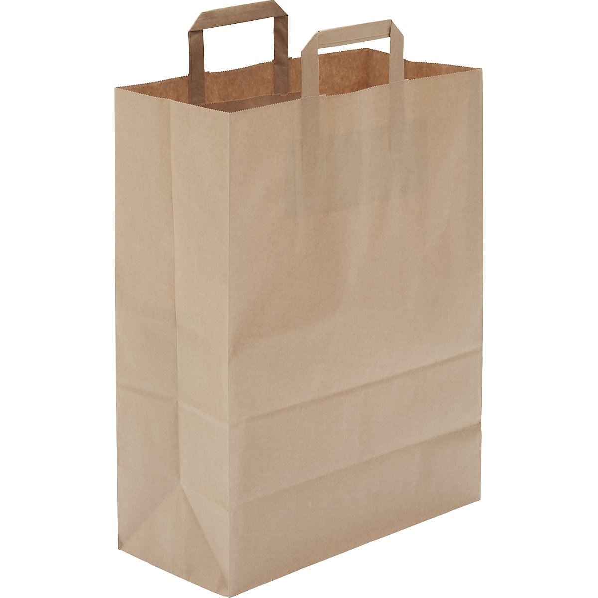 Papírová taška, hnědá, bal.j. 250 ks, d x š x v 420 x 320 x 170 mm-1