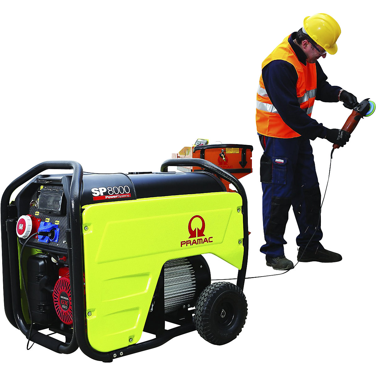 Generador eléctrico serie SP, gasolina 400 / 230 V – Pramac (Imagen del producto 4)-3