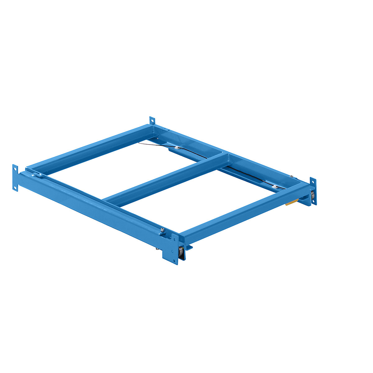Kihúzható keret – LISTA, szé x mé 890 x 1260 mm, polcterhelés 800 kg, 65%-ig kihúzható, világoskék-0