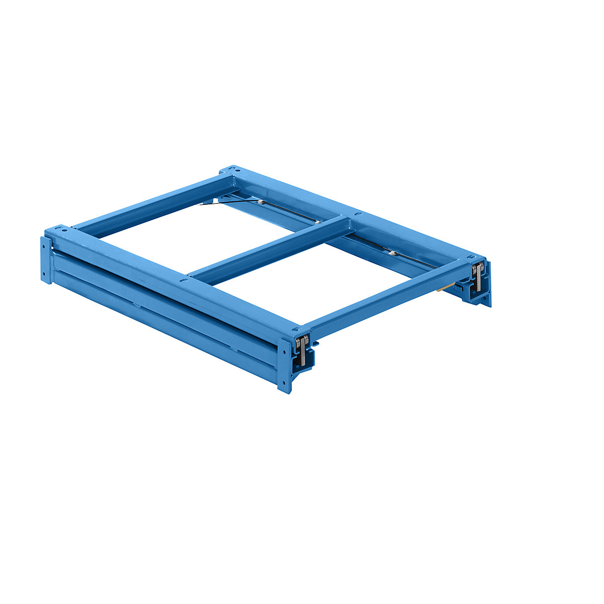 Kihúzható keret – LISTA, szé x mé 890 x 1260 mm, polcterhelés 800 kg, 100%-ig kihúzható, világoskék-0