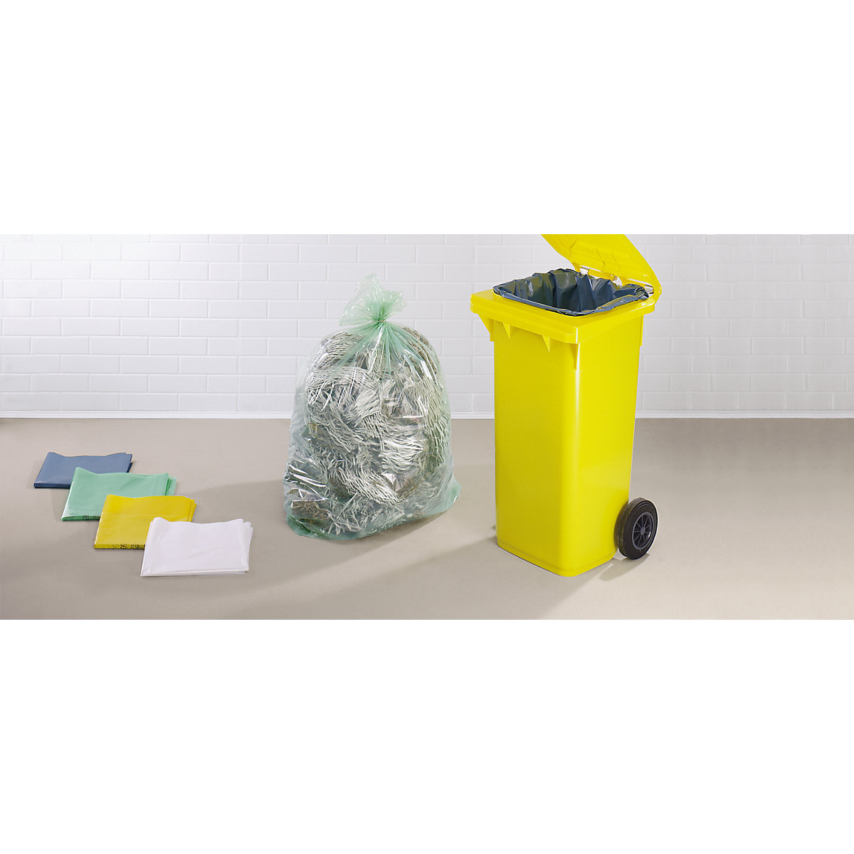 Nagy térfogatú hulladékgyűjtő zsákok, PREMIUM, LDPE (Termék képe 3)-2