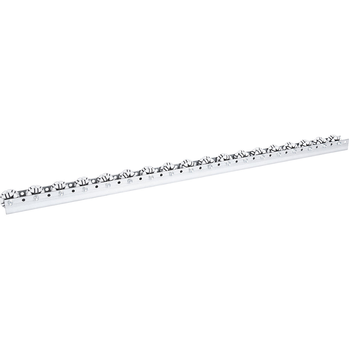 Șină cu role multidirecționale, pentru sarcini ușoare, capacitate portantă 10 kg, spațiere 66 mm, lungime 1,2 m-0