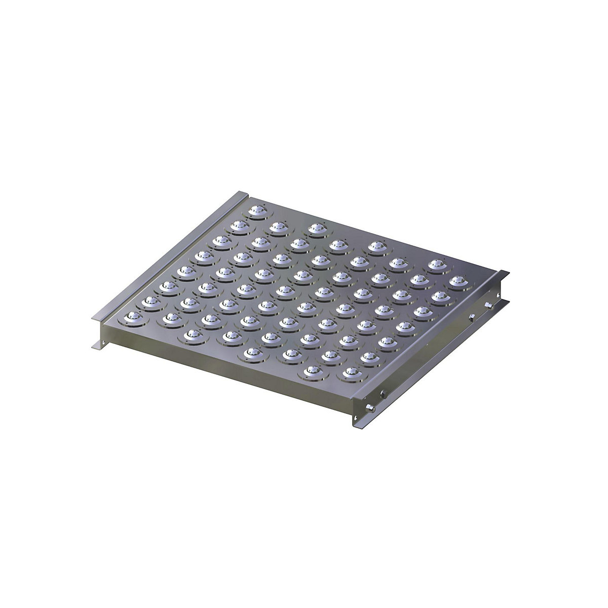 Masă cu role cu bile – Gura, lățime cale 500 mm, lungime 500 mm, înălțime totală 70 mm, spațiere 60 mm-0