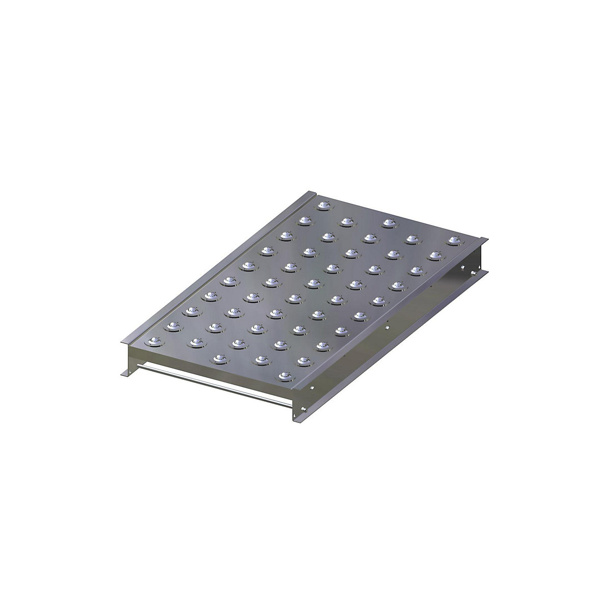 Masă cu role cu bile – Gura, lățime cale 500 mm, lungime 1000 mm, înălțime totală 110 mm, spațiere 100 mm-0