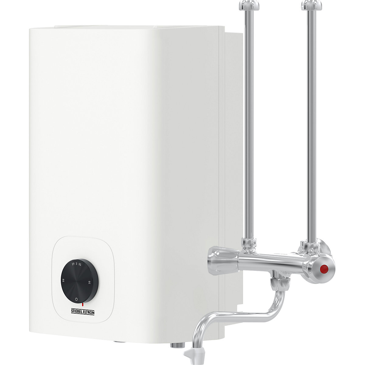 Warmwatertank, drukloos, kraan met twee grepen, bovenbouwapparaat, temperatuur 35 – 85 °C-0