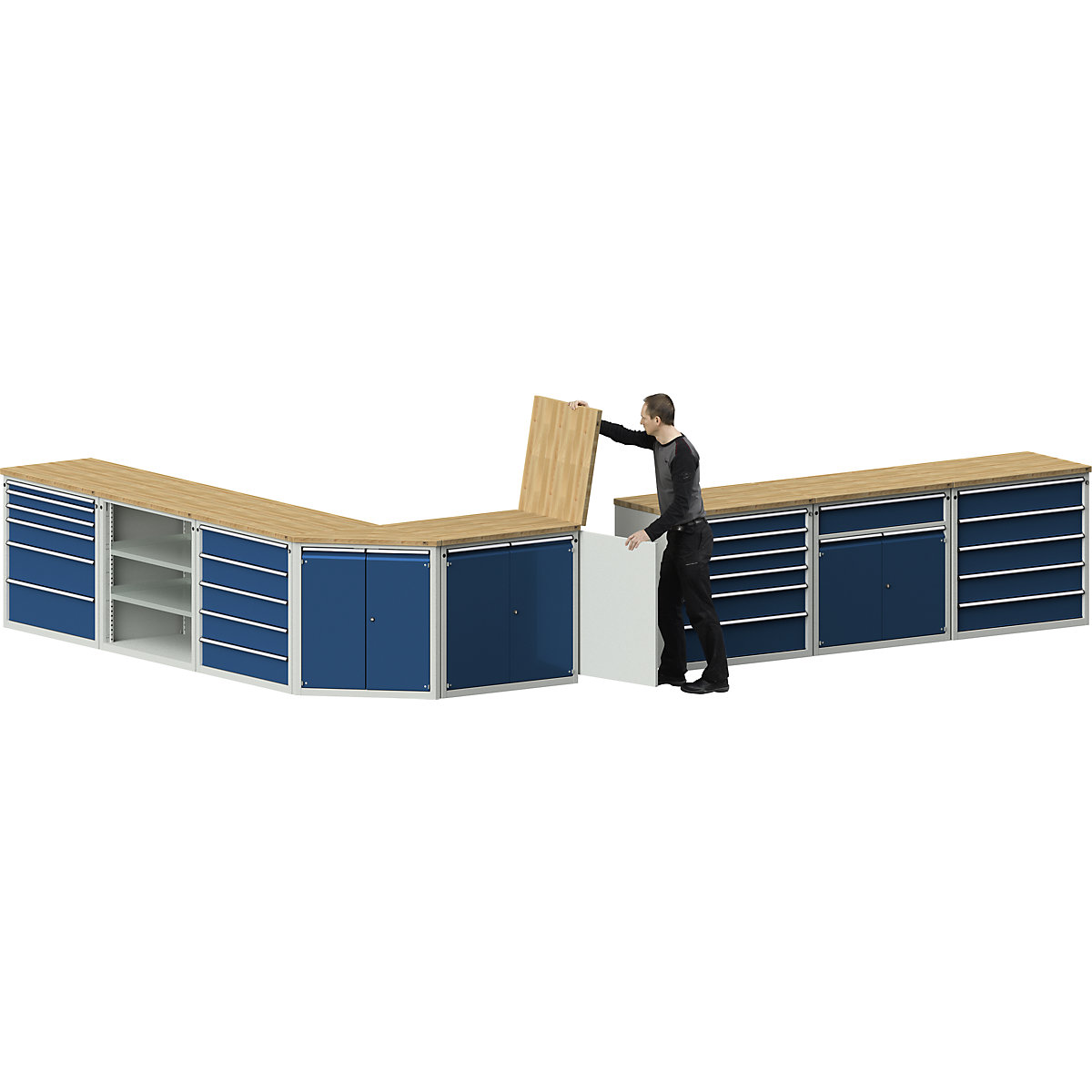 Pendeldeur voor afgiftedesk voor materiaal en gereedschap – ANKE