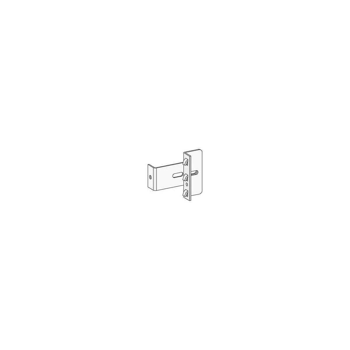 Wandbevestiging, VE = 2 stuks – eurokraft pro