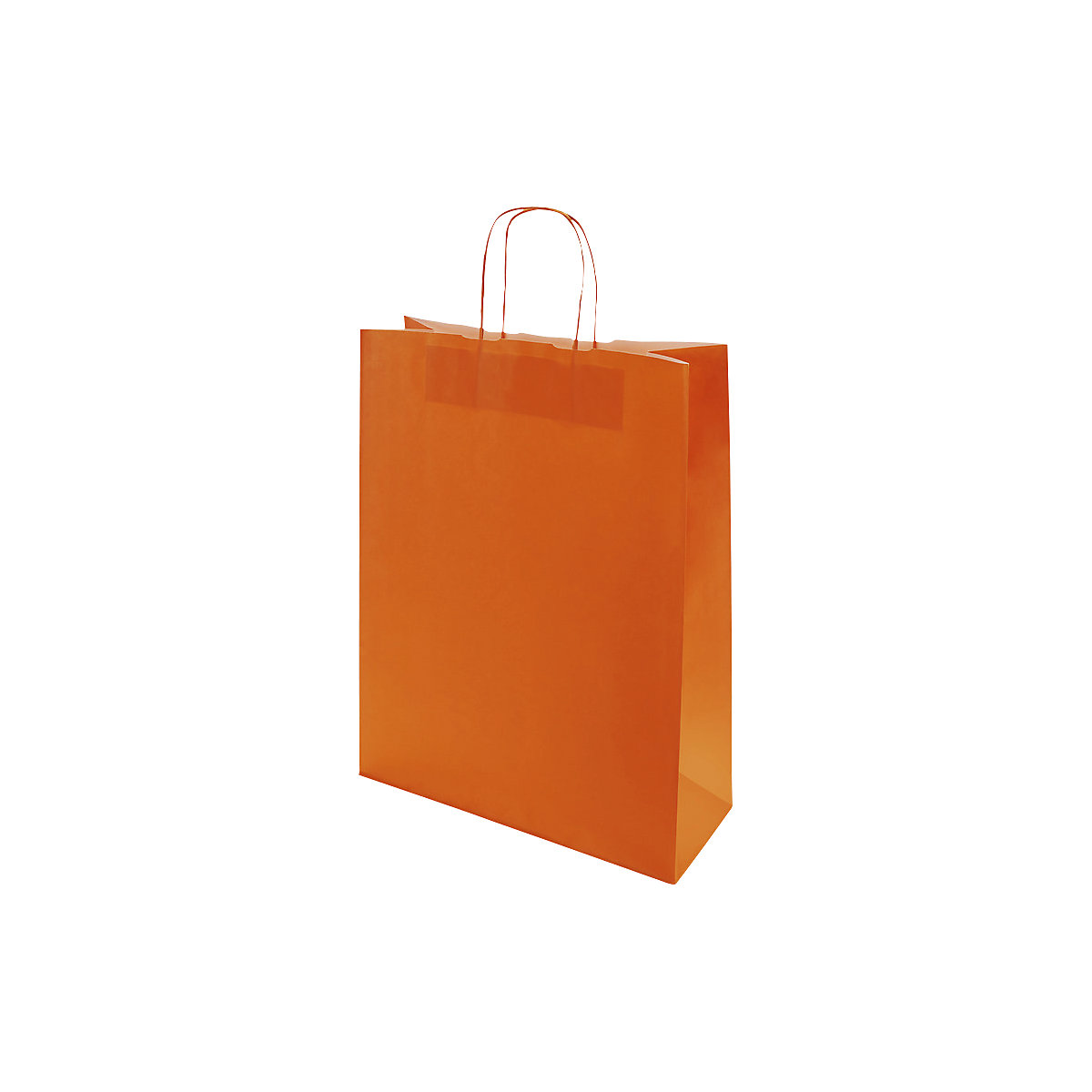 Papiertragetasche FRESH, Außen-LxB 425 x 130 mm, VE 250 Stk, orange, 100 g/m², ab 10 VE