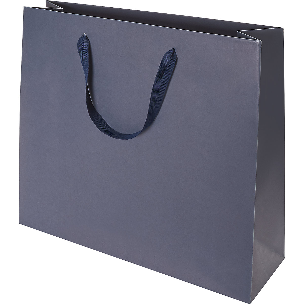 Papiertragetasche Style UNI ratioform, dunkelblau, LxBxH 370 x 420 x 130 mm, VE 100 Stk-0