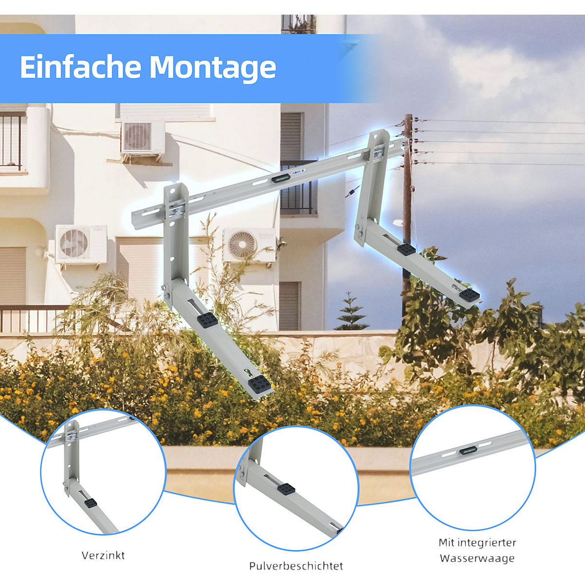 Suport de perete pentru unitate exterioară 12000 BTU (Imagine produs 5)-4