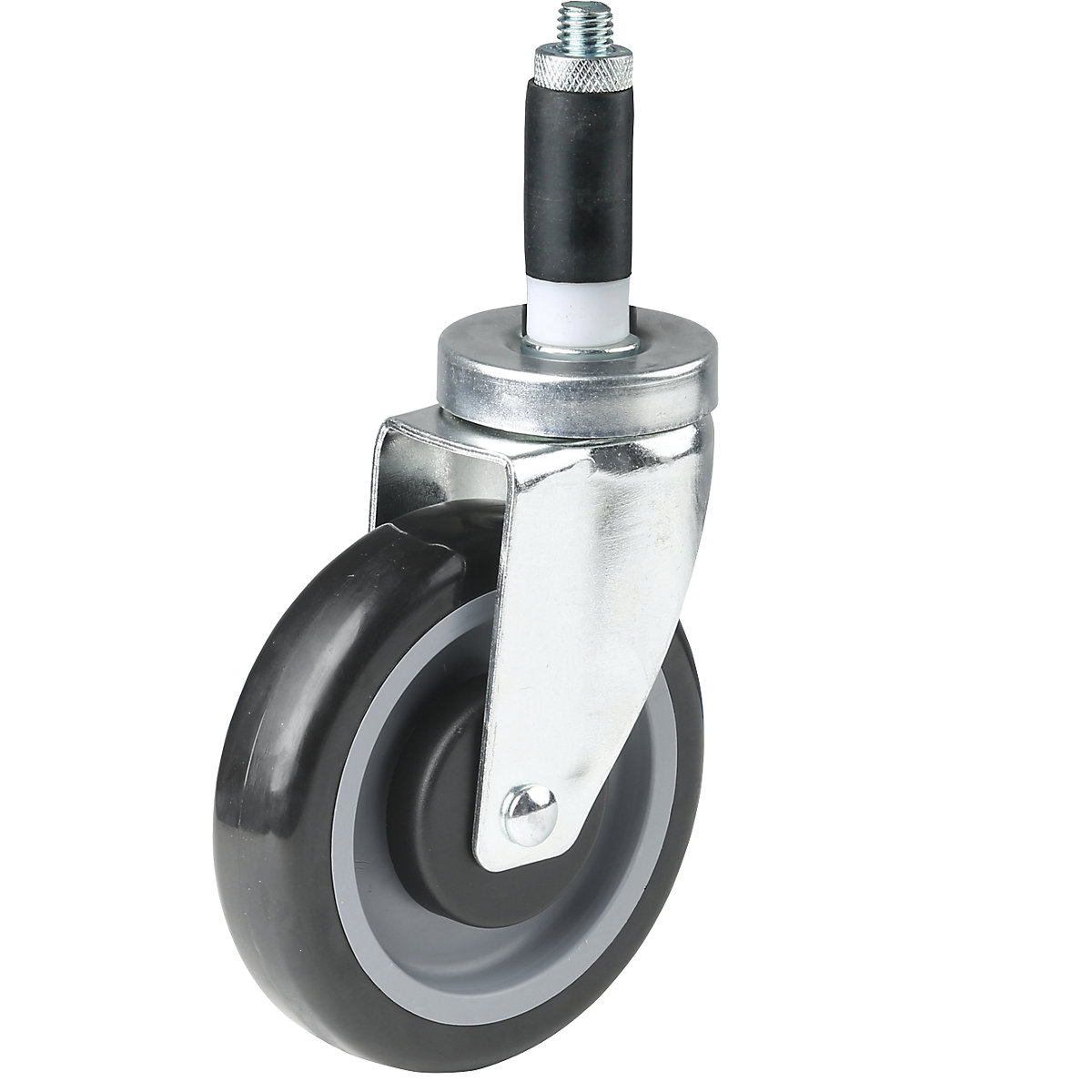 PVC swivel castor, pack of 2