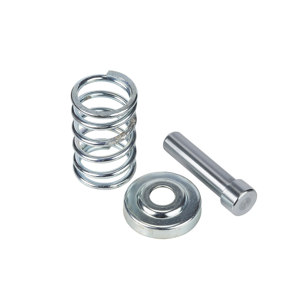 Pump compression spring with cap