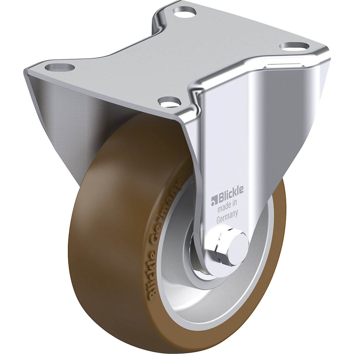 B-ALB fixed sheet steel castor - Blickle