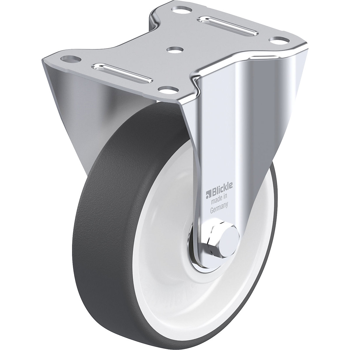 B-POTH fixed sheet steel castor - Blickle
