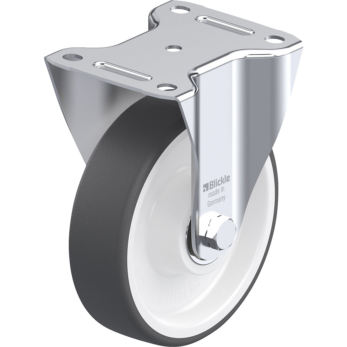 B-POTH fixed sheet steel castor - Blickle