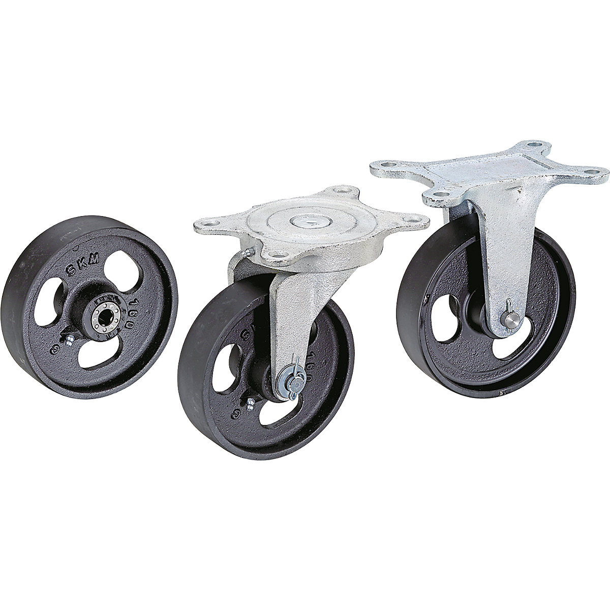 Grey cast iron wheel, annealed cast iron housing (Product illustration 2)-1