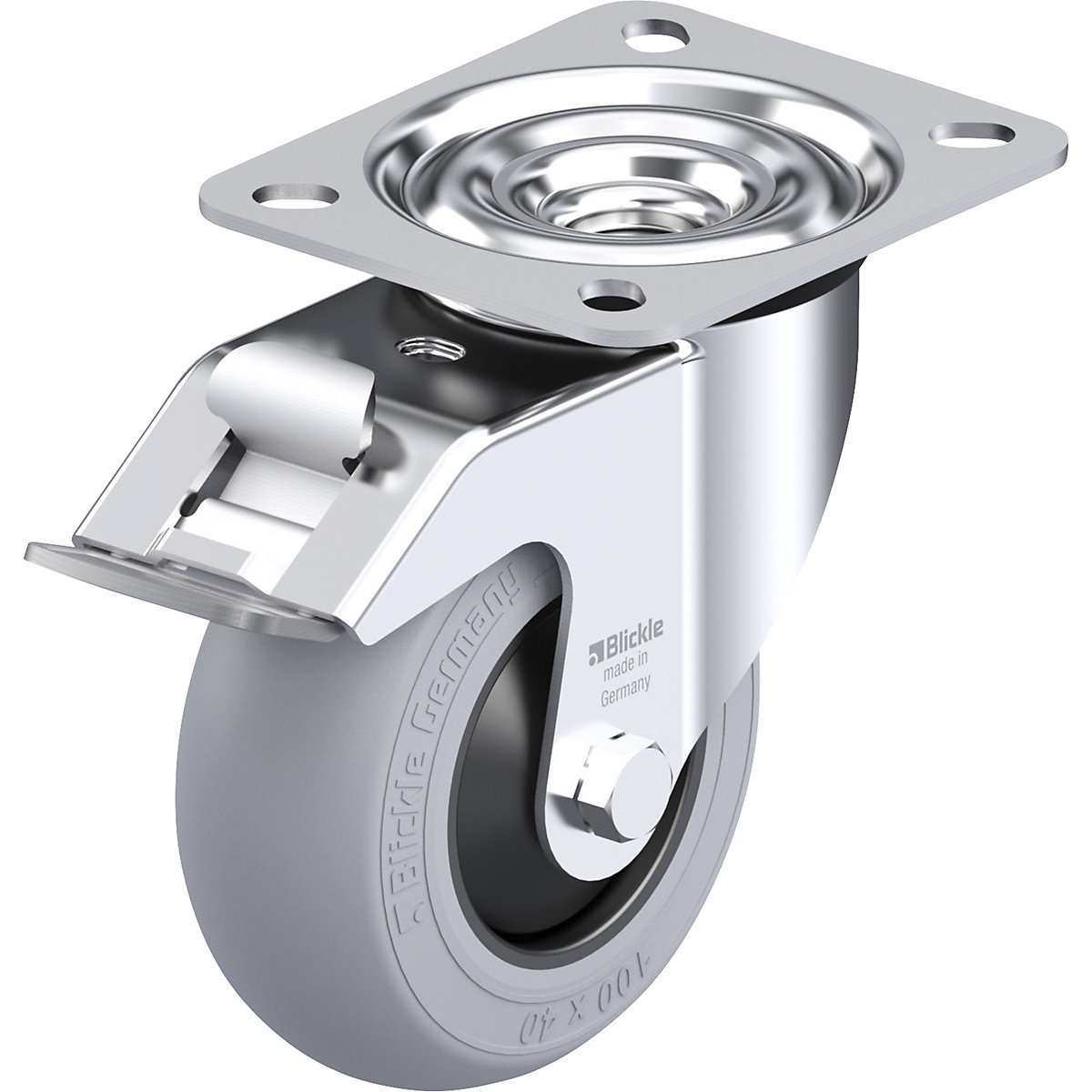 LE-POES-FI-SG sheet steel swivel castor - Blickle