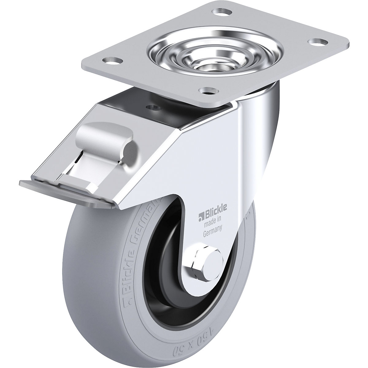 LE-POES-FI-SG sheet steel swivel castor – Blickle