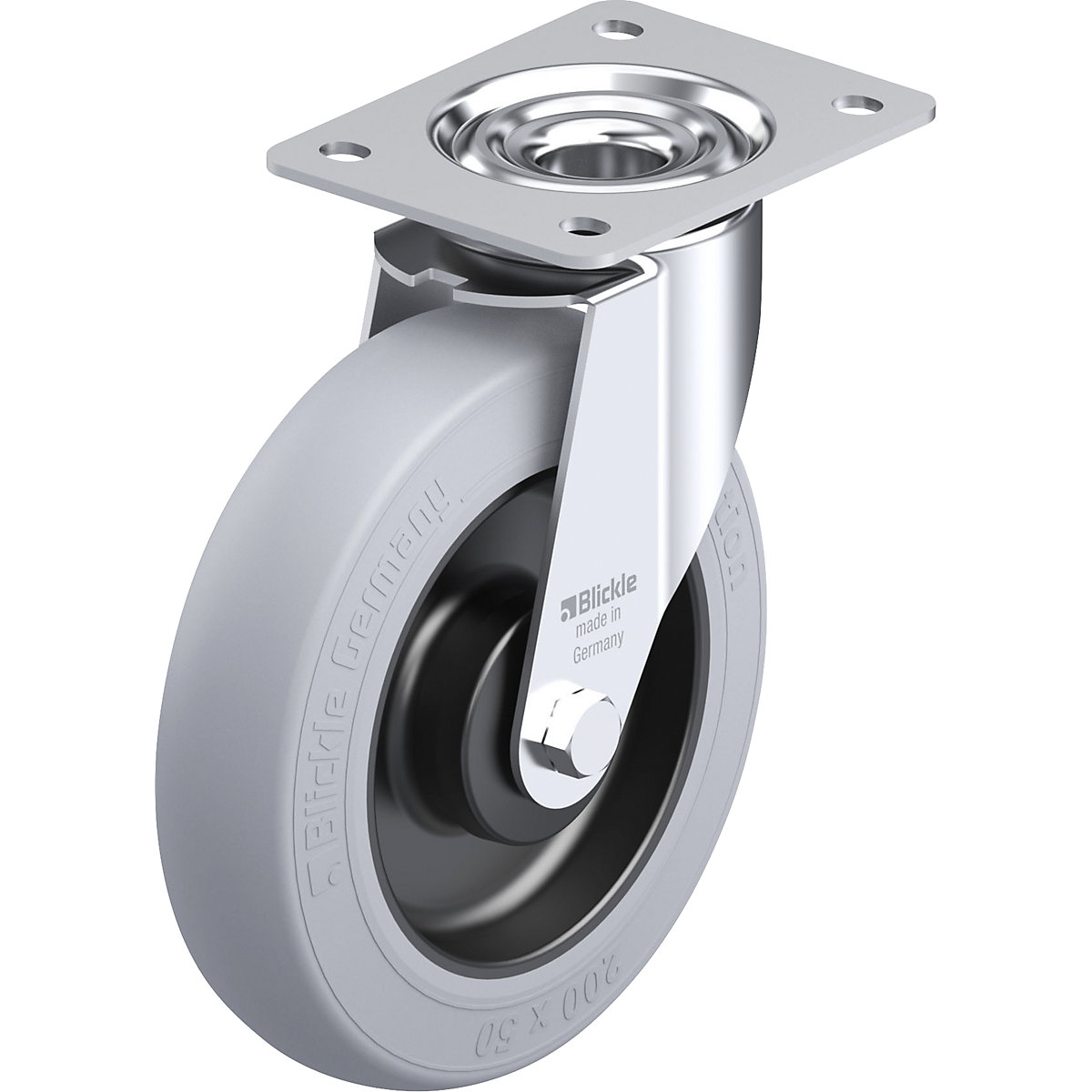 LE-POES-SG sheet steel swivel castor – Blickle