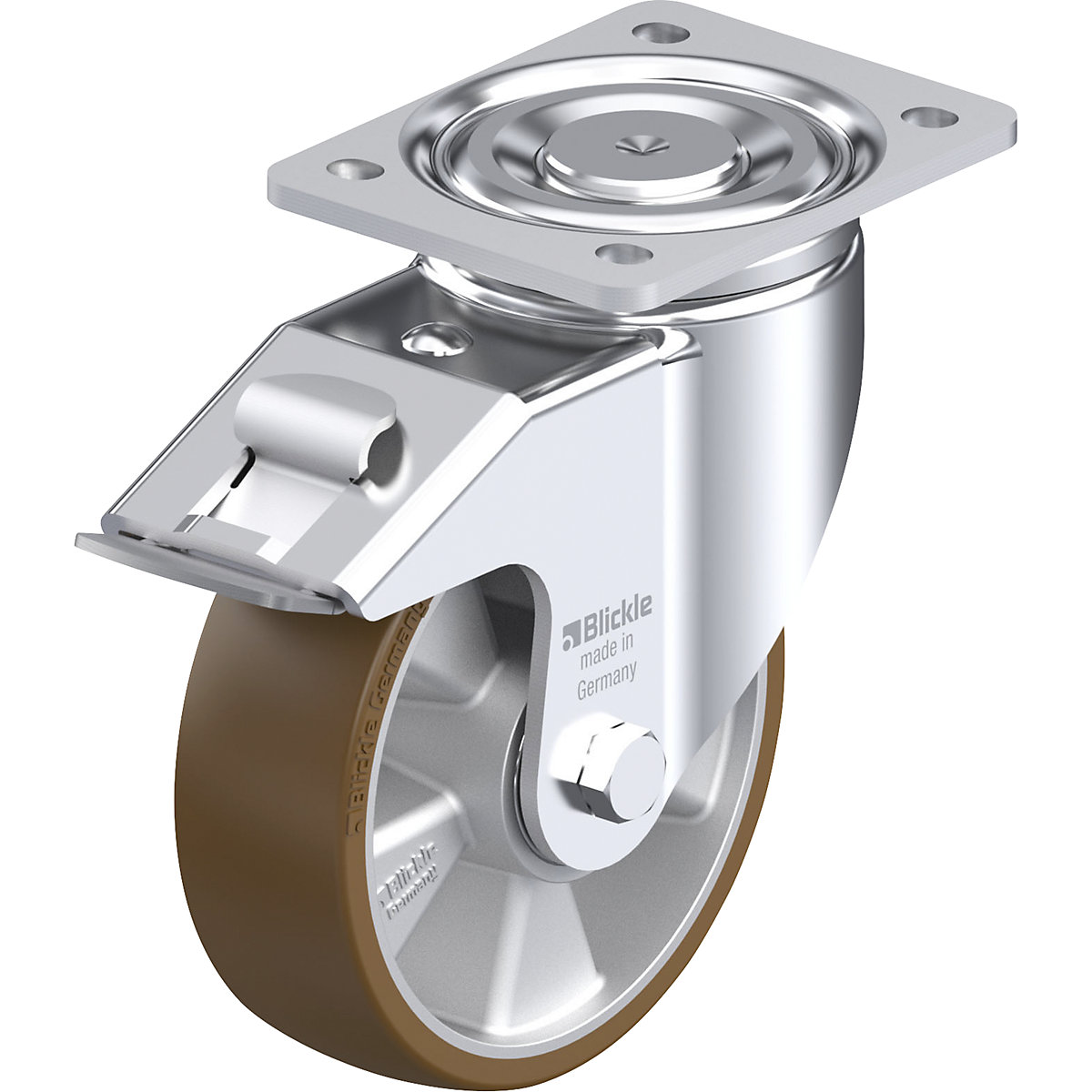 LH-ALB-FI sheet steel swivel castor – Blickle