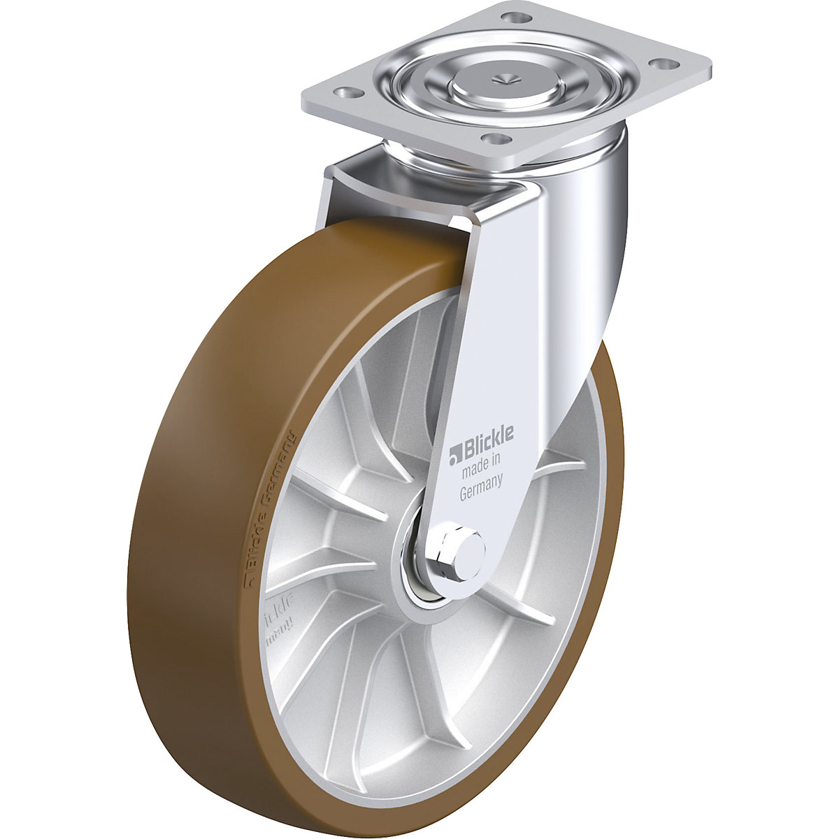 LH-ALB sheet steel swivel castor – Blickle