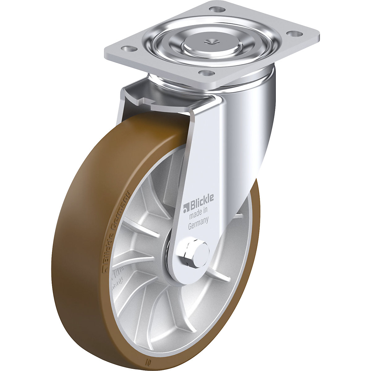 LH-ALB sheet steel swivel castor - Blickle