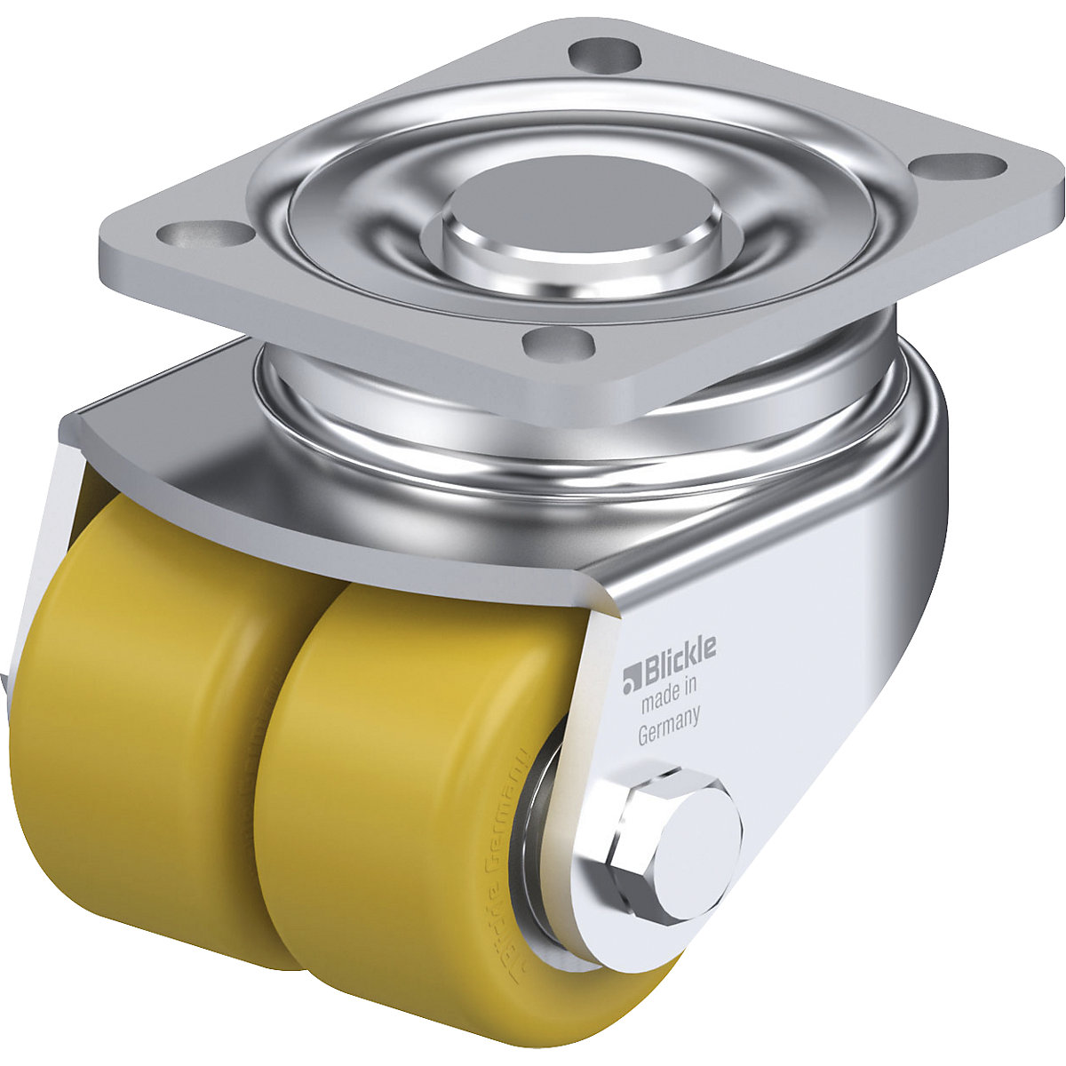 LHD-VSTH sheet steel double swivel castor - Blickle