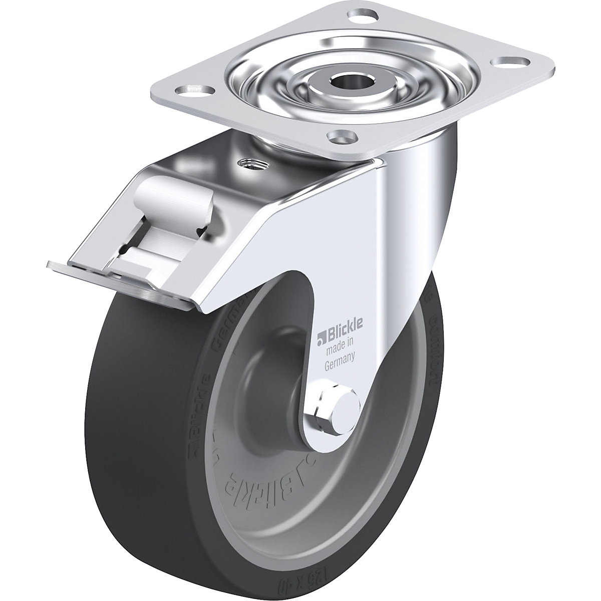 LI-POSI-FI sheet steel swivel castor - Blickle
