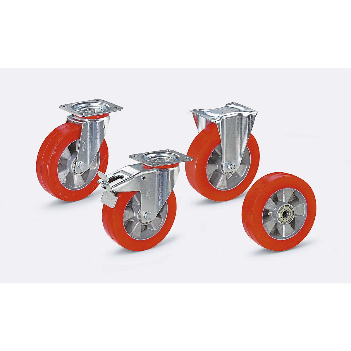 Polyurethane tyre on aluminium rim – Wicke (Product illustration 2)-1