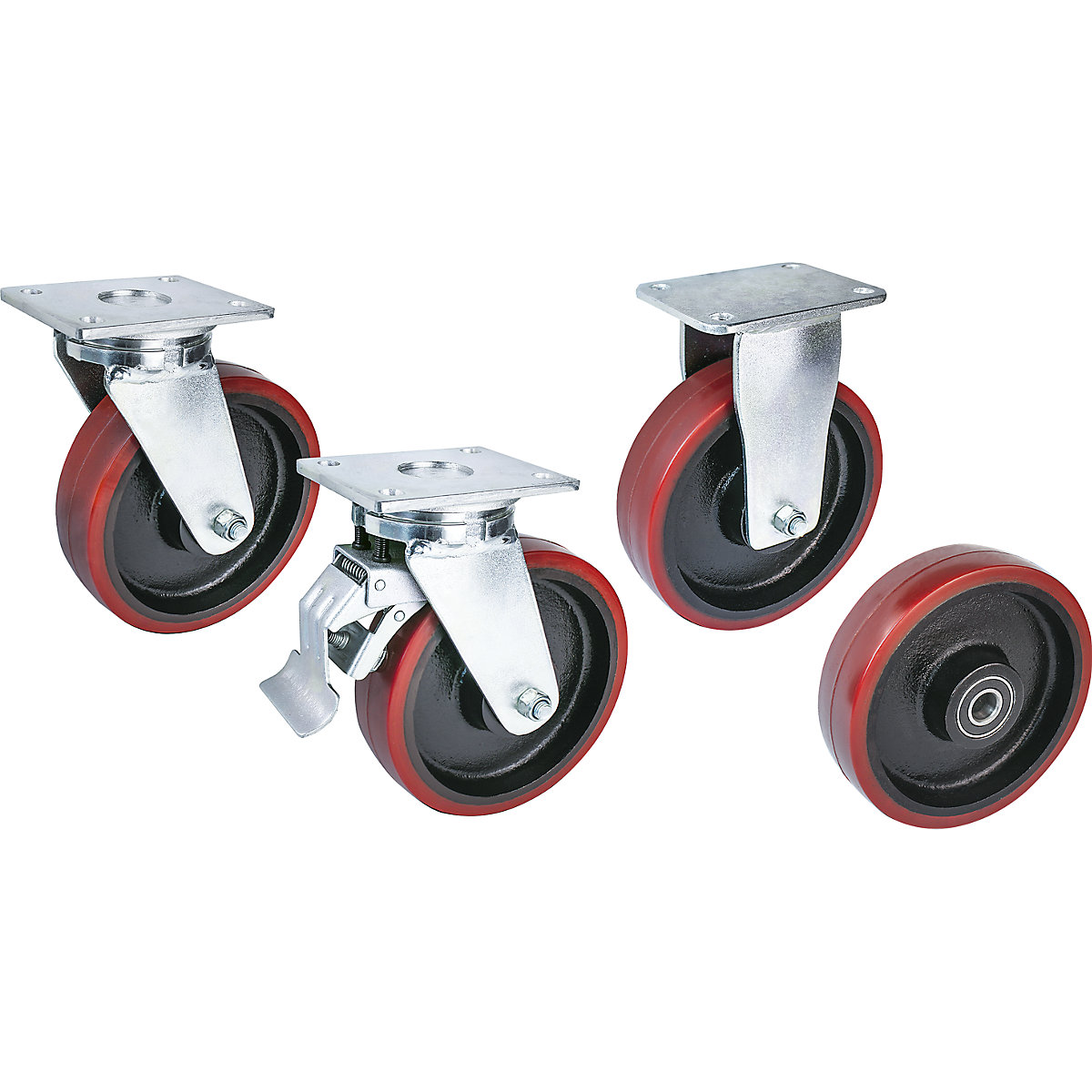 Polyurethane tyre, plate dims. 175 x 140 mm – Proroll (Product illustration 2)-1