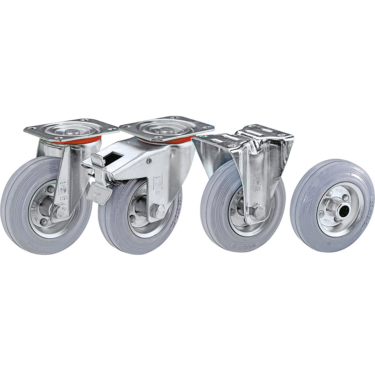 Solid rubber tyre, non-marking – Wicke (Product illustration 2)-1